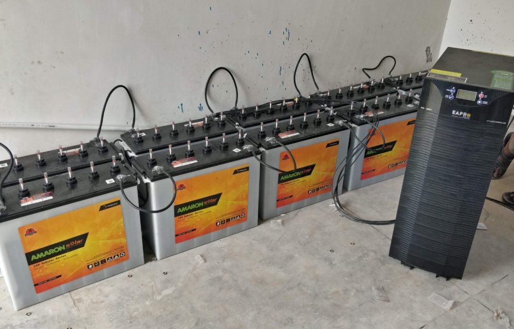 Offgrid solar plant